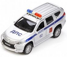 Технопарк. Модель "Mitsubishi Pajero Sport. Полиция" арт.PAJERO-S-POLICE 12см металл.инерц.