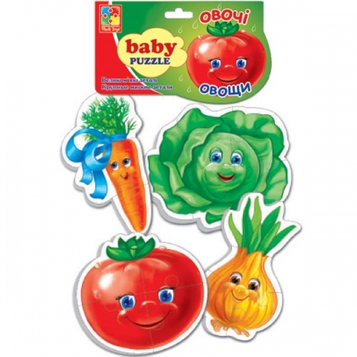 VladiToys. Мягкие пазлы (Baby puzzle) арт.VT1106-03 "Овощи" /100 фото 2