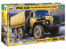 3654 Российский армейский грузовик "Урал-4320".