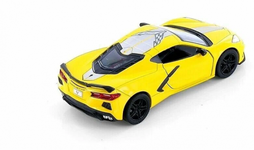Kinsmart. Модель арт.КТ5432/1 "Corvette 2021" 1:36 (желтая) инерц. фото 2