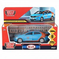 Технопарк. Модель "Kia Rio. Каршеринг" металл 12 см, двери, багаж, инерц, в кор. арт.RIO-12DEL-BU