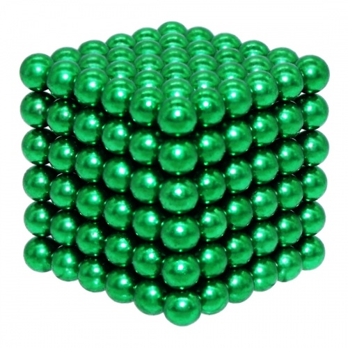 Magnetic Cube, зеленый, 216 шариков, 5 мм фото 3