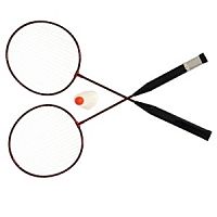 Бадм. ракетка алюм. 2шт.и волан в сетке 63,5см. High Quality Badminton BD030