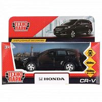 CR-V-BK 272458 Машина металл HONDA CR-V длина 12 см, двери, багаж, инерц, черный, кор. Технопарк в к