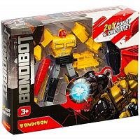 Трансформер 2в1 BONDIBOT робот и пистолет с проектором,  Bondibon BOX 25x20х6 см, цвет жёлтый, арт.5