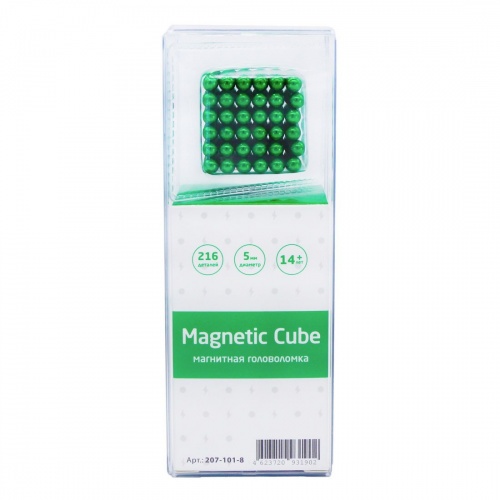 Magnetic Cube, зеленый, 216 шариков, 5 мм фото 6