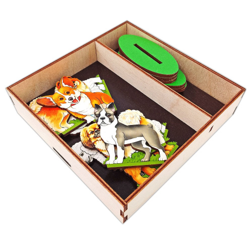 Игровой набор в коробке "Собаки декоративные" (дерево)  арт.8693 /28 фото 2