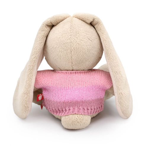Мягкая игрушка BUDI BASA SidX-613 Зайка Ми в нежно-розовом свитере 15 см фото 3
