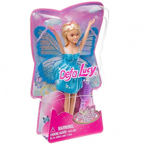Кукла Defa Lucy, фея бабочка 9", в ассорт. 3 вида, BOX, арт. 8121. фото 2