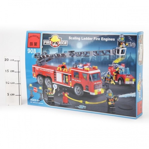 Конструктор пласт. Fire Rescue, 130 дет, 18*14*4,5см, BOX, ENLIGHTEN арт.903 фото 2
