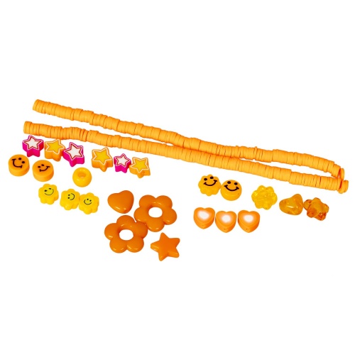 Набор для творчества BONDIBON. Мозаика-плетение из бусин. БРАСЛЕТЫ «Апельсиновый оранжевый» фото 4