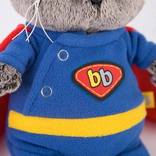 Мягкая игрушка BUDI BASA BB-024 Басик BABY в костюме супермена 20см фото 3