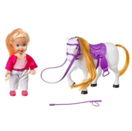 Набор игровой Bondibon куколка OLY- жокей с лошадкой, РАС, арт. K899-12А. фото 2