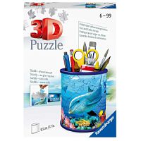 3D Пазл «Подставка для карандашей и ручек» - Подводный мир, 54 эл.