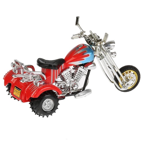 Технопарк. Мотоцикл "Трайк" металл. 18 см, свет, звук, выдвиж. поднож., арт.ZY797890-R фото 8