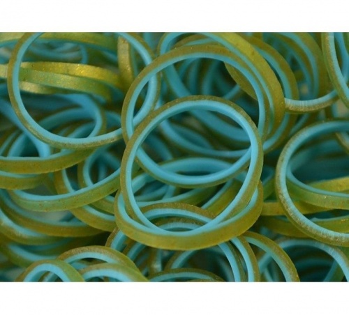 Резиночки для плетения браслетов RAINBOW LOOM, Персидская коллекция - голубой фото 2