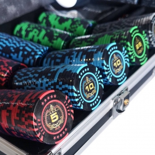 "LUX 500" Премиум набор для игры в покер. Карты 100% пластик. фото 4