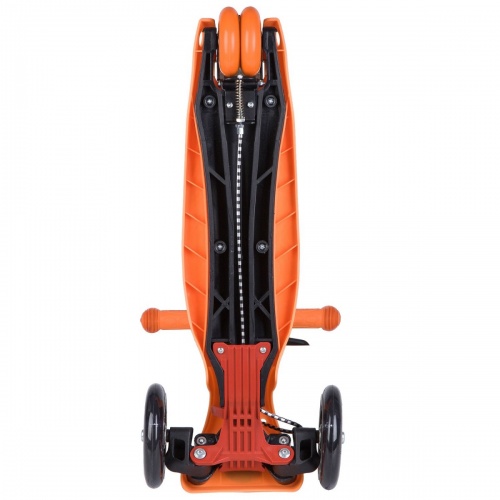 Самокат-кикборд Novatrack RainBow, подростковый, ручной тормоз, свет.колеса,max 60кг, оранжевый #126 фото 8