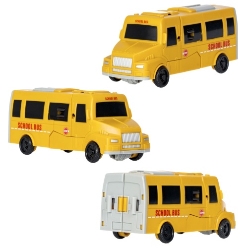 Трансформер 2в1 BONDIBOT Bondibon робот-автобус, цвет жёлтый, BOX 21,8х17,5х9,7см фото 7