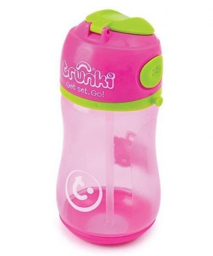 Бутылочка Trunki розовая фото 3