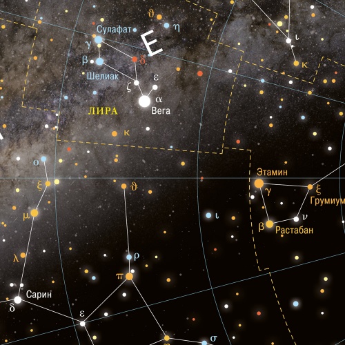 Карта настенная. Звездное небо/Планеты. 124х80 см. ГЕОДОМ фото 3