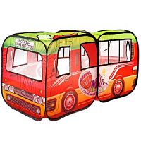 Игровой домик серия Солнечное лето, палатка-автобус "Москва-Владивосток" в сумке на молнии , арт. M7