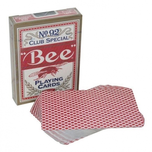 Карты игральные "Bee" 54 (картон 300G blue core) /12 фото 2
