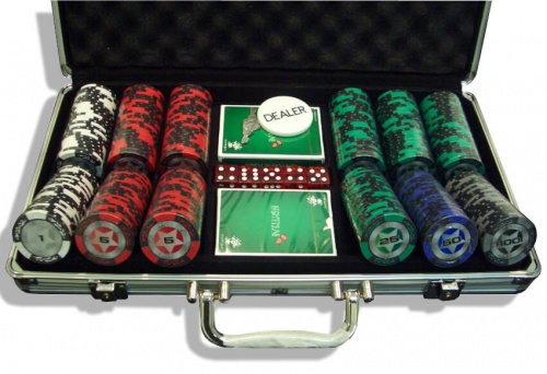"STARS300" Профессиональный набор для покера, 300 фишек по 14гр. фото 2