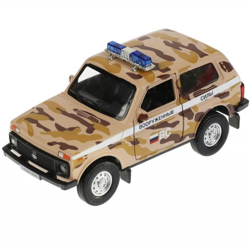 Технопарк. Модель "Uaz Hunter/Lada Камуфляж" металл 12 см,дв,баг,инерц, арт.HUNTERLADA4X4-12DB12-MIL фото 5