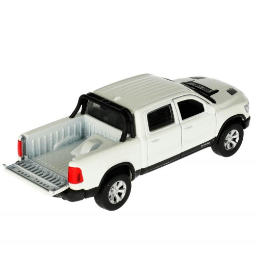 Технопарк. Модель "Dodge Ram 1500 Rebel" 13 см, металл двери, багаж, инер, белый, арт.RAM1500-13-WH фото 5