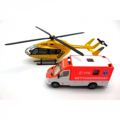 Набор скорая помощь: машина и вертолет (1:87) фото 3