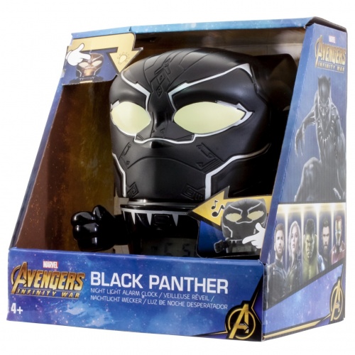 Будильник MARVEL 2021449 Black Panther (Черная пантера) 14 см фото 2