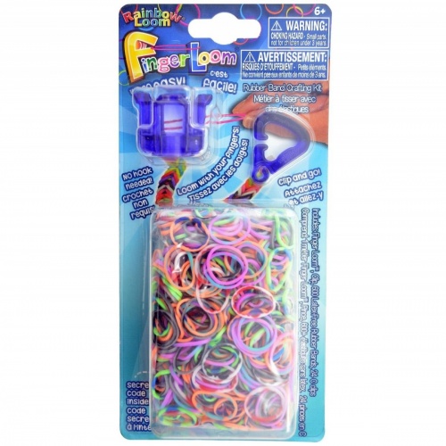 Набор для плетения браслетов из резиночек RAINBOW LOOM Finger Loom (Фингер Лум), фиолетовый фото 2