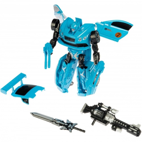 Трансформер 2в1 BONDIBOT робот и автомобиль, Bondibon BOX 22,5x27,5х10 см, цвет синий, арт.HF7177A фото 4