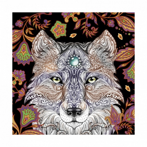 Алмазная мозаика ORIGAMI 06089 Ночной волк фото 4