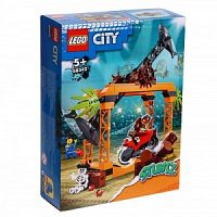 LEGO. Конструктор 60342 "City The Shark Attack Stunt Challenge" (Испытание трюков "Атака акул")