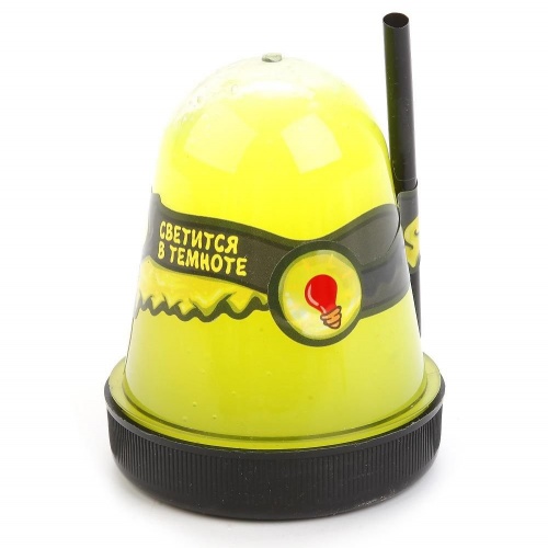 Игрушка ТМ "Slime "Ninja" арт.S130-19 светится в темноте, желтый, 130 г. "боится холода" фото 2