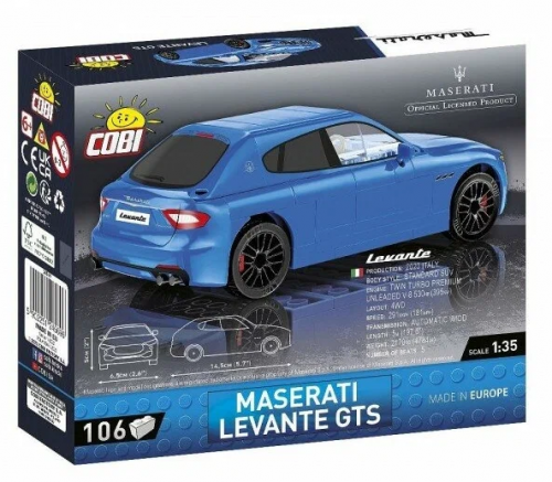 Cobi.Конструктор арт.24569 "Автомобиль Maserati Levante GTS" 106 дет. /6 фото 5