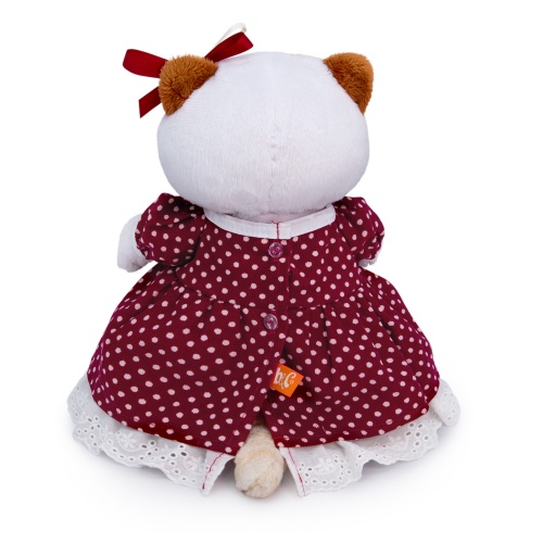 Мягкая игрушка BUDI BASA LK24-103 Ли-Ли в бордовом платье 24 см фото 3