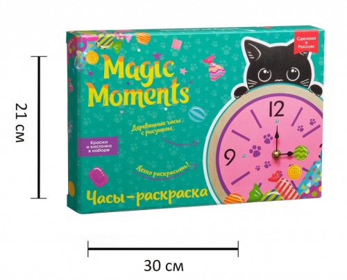 Набор для творчества MAGIC MOMENTS CL-4 Часы Котик фото 4