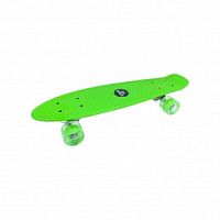 Скейт Зеленый со светящимися колесами