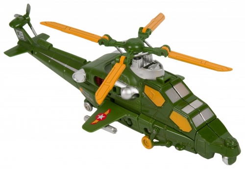 Игр. пласт. на бат. военный вертолёт, PVC 16x14x42 см, 2 вида, арт. KY80306-4. фото 2