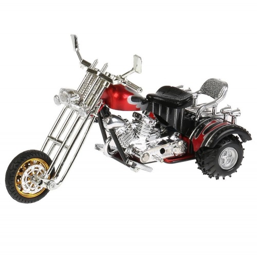 Технопарк. Мотоцикл "Трайк" металл. 18 см, свет, звук, выдвиж. поднож., арт.ZY797890-R фото 3