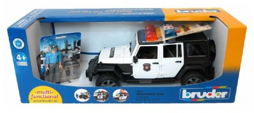 Bruder 02526 "Внедорожник Jeep Wrangler Unlimited Rubicon Полиция" с фигуркой (фикс. цена) фото 7