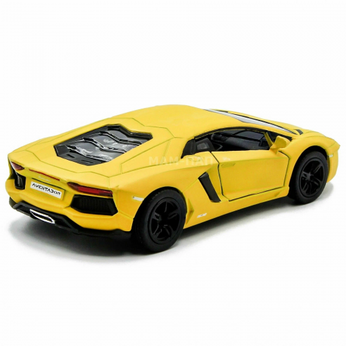 Kinsmart. Модель арт.КТ5355/1 "Lamborghini Aventador LP 700-4" 1:38 (желтая) инерц. фото 6