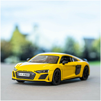 Kinsmart. Модель арт.КТ5422/4 "Audi R8 Coupe 2020" 1:36 (желтая) инерц.