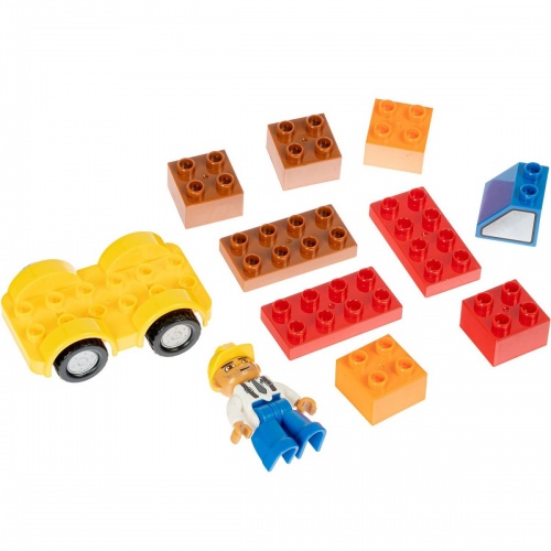 Констр. пласт. крупн. детали Bricks sets, стройка, BOX 10x13x5,5см, арт.C2312. фото 3