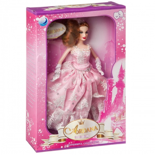 Кукла  в бальном платье, ВОХ 35х22х6 см, 5 видов, арт.0622N. фото 2