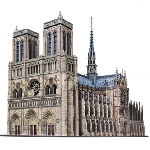 387 Нотр-Дам де Пари (Notre Dame de Paris),  Сборная модель из картона, масштаб 1/200 фото 2