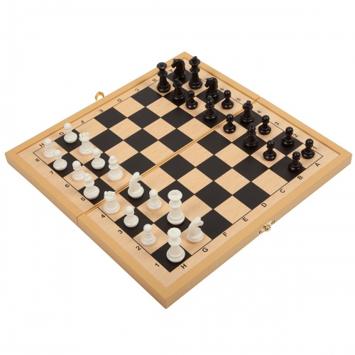 Удачная партия BONDIBON, 3в1 (шахматы, шашки, нарды), ВОХ 30,1x15,6x3,5 см, арт.18998. фото 5